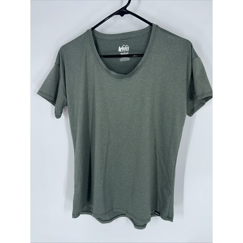 REI Co Op Women Green Active T-Shirt M